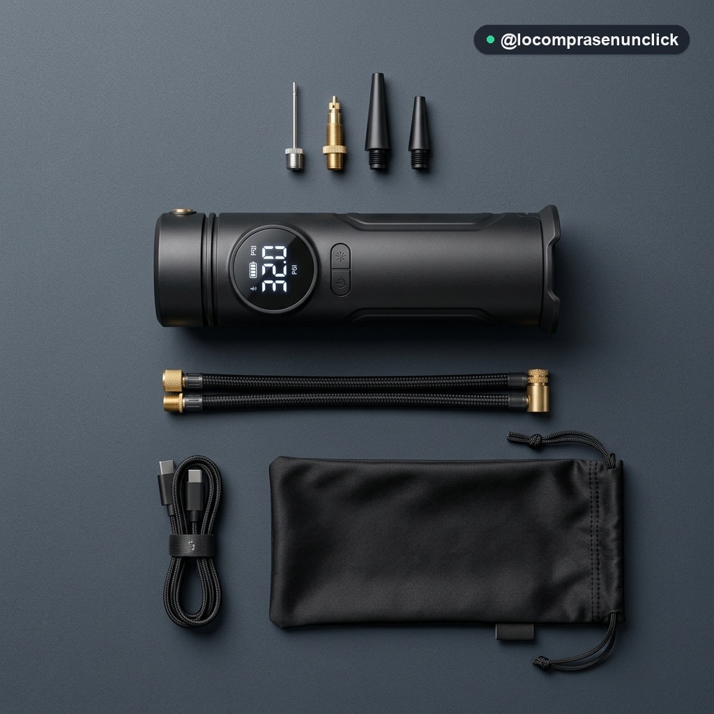 C4: Kit Completo con 4 Boquillas Adaptadoras, Manguera y Cable USB