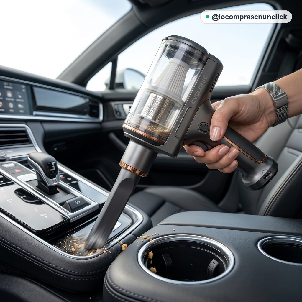 C3: Limpieza Rápida en Auto para Ranuras de Asientos y Portavasos