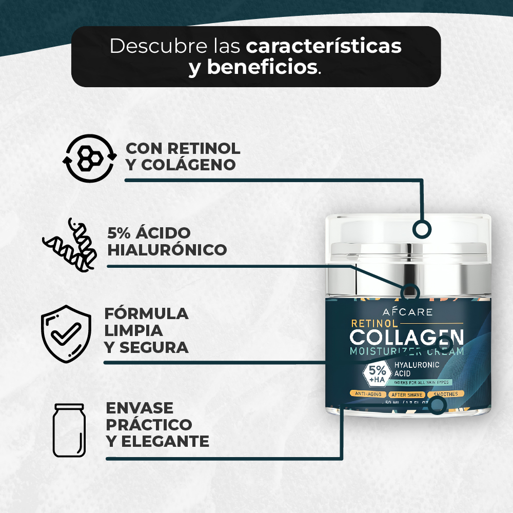Crema Afcare Retinol + Colágeno - Dropi #1