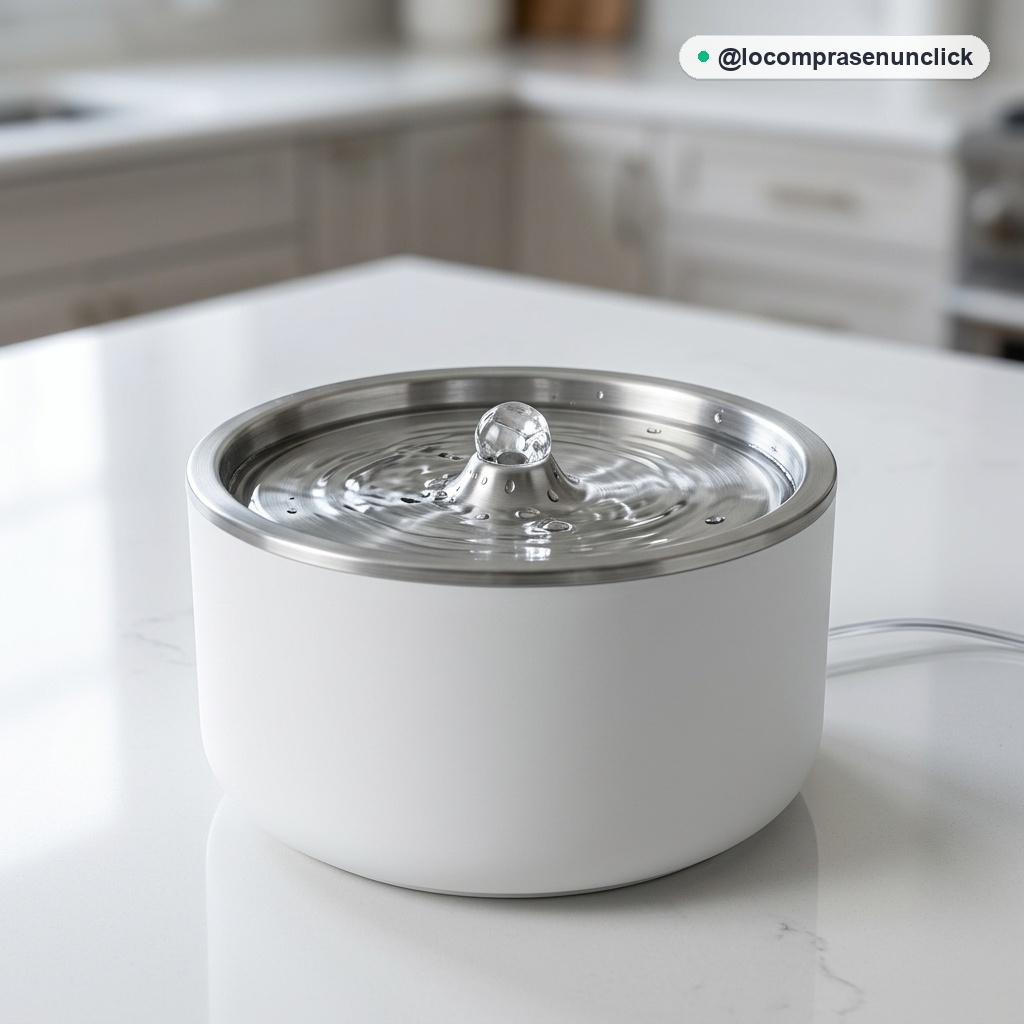 Fuente de Agua Automática 3L con Filtro de Carbón Activo