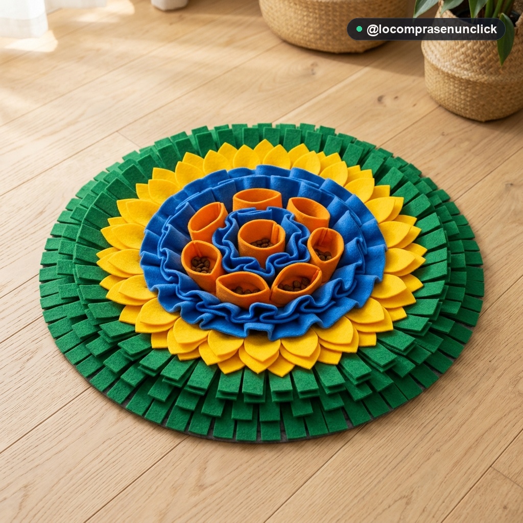 Tapete Olfativo Interactivo Snuffle Mat Anti-Ansiedad para Perros