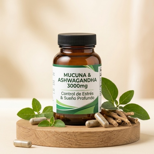 [SAL-001] Cápsulas de Mucuna y Ashwagandha 3000mg